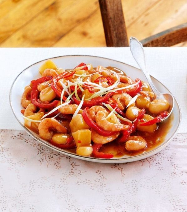 Cantonese Sweet & Sour King Prawn