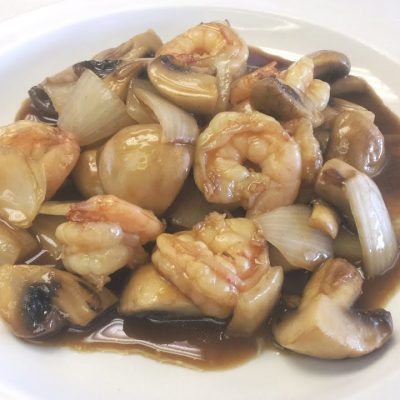 King Prawn with Mushrooms