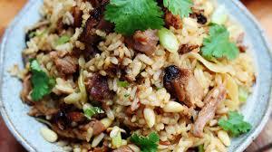 Duck & Roast Pork Fried Rice (Topped with BBQ Sauce )