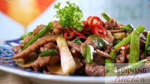 Fillet Steak with Ginger & Spring Onion