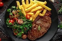 Grilled Sirloin Steak & Chips